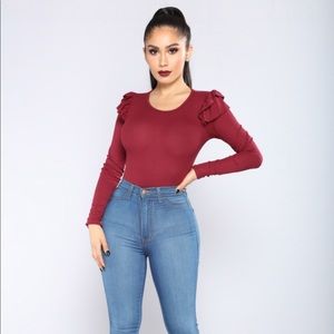 Fashion Nova Ruffle Top